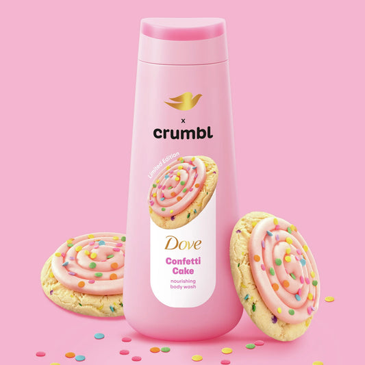 Dove Crumbl Moisturizing Liquid Body Wash Confetti Cake, 20 oz