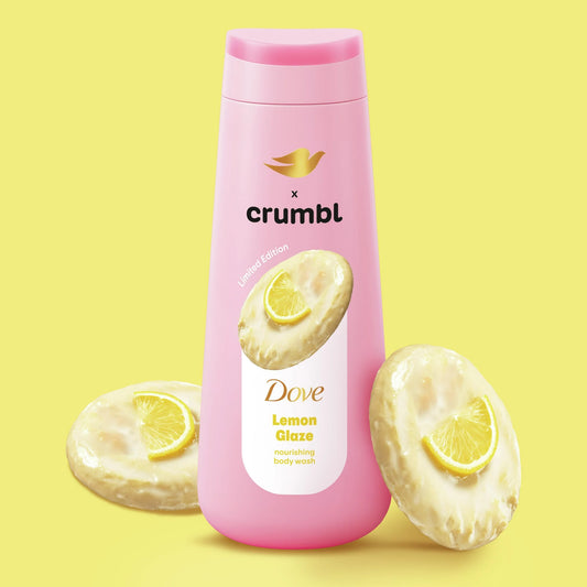 Dove Crumbl Moisturizing Liquid Body Wash Lemon Glaze, 20 oz