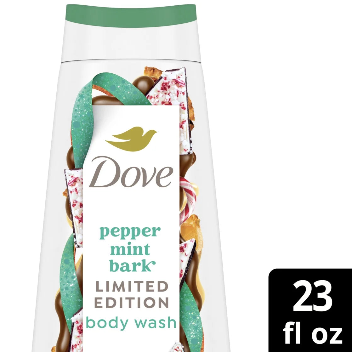 Dove Limited Edition Moisturizing Body Wash Peppermint Bark, 20 oz