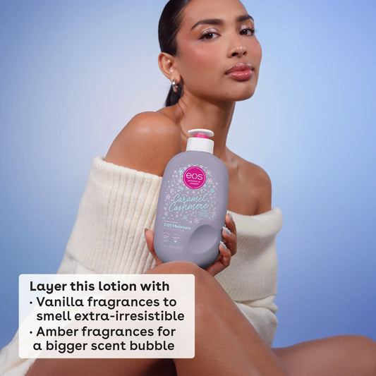 eos Shea Better 24H Moisture Body Lotion, Caramel Cashmere, 16 fl oz