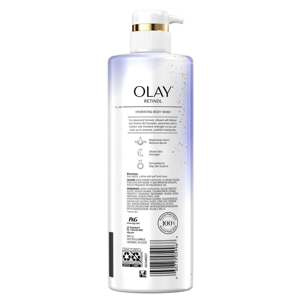 Olay Smoothing Hand & Body Lotion with Retinol & Vitamin B3 Complex, for All Skin Types, 17 fl oz