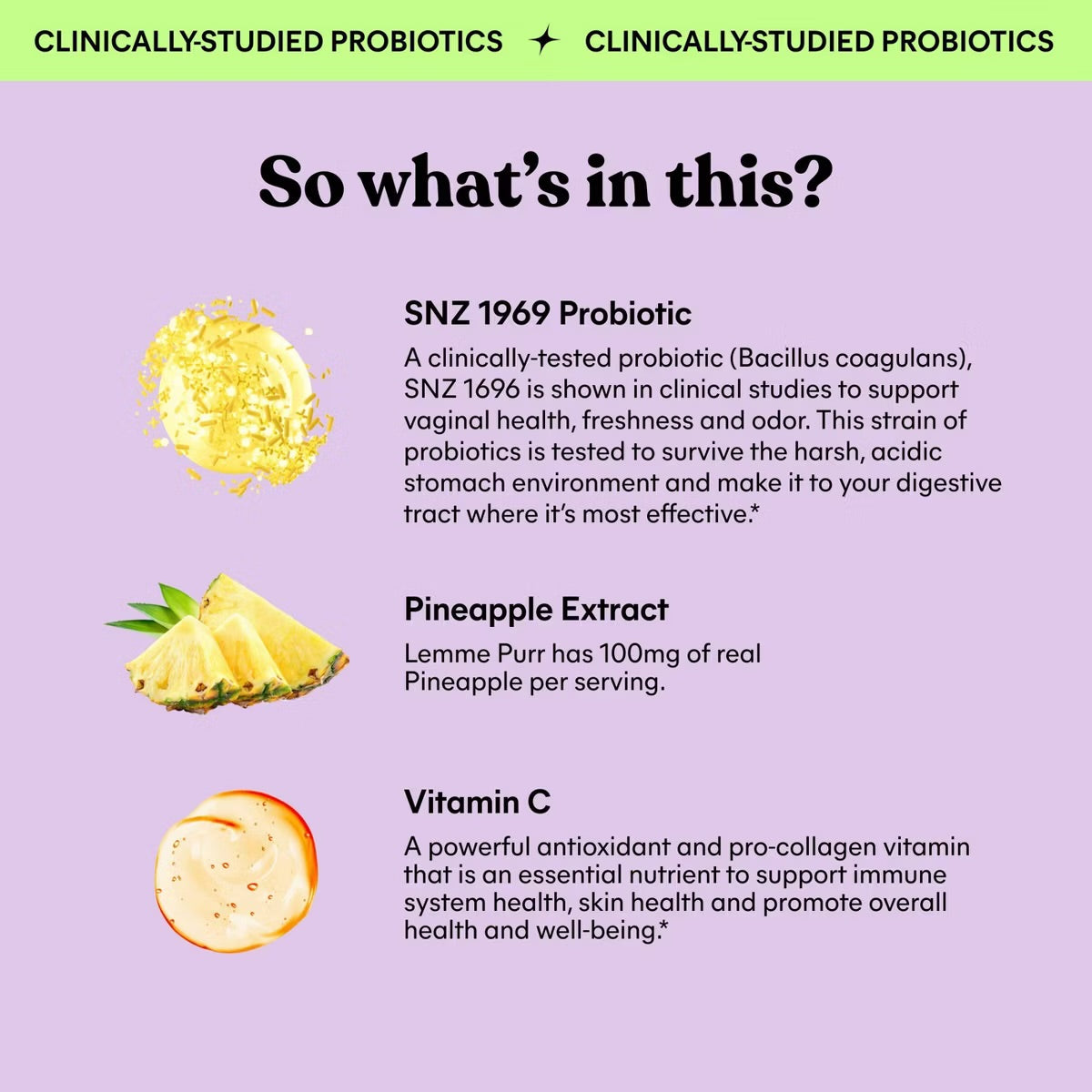 Lemme Purr Vaginal Probiotic Vegan Gummies - 60ct (PRE-ORDER )