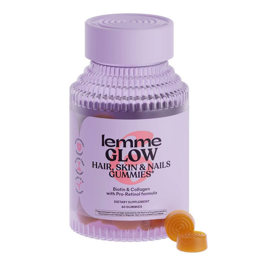 Lemme Glow Collagen Hair Skin & Nails Gummies - 60ct (PRE-ORDER )