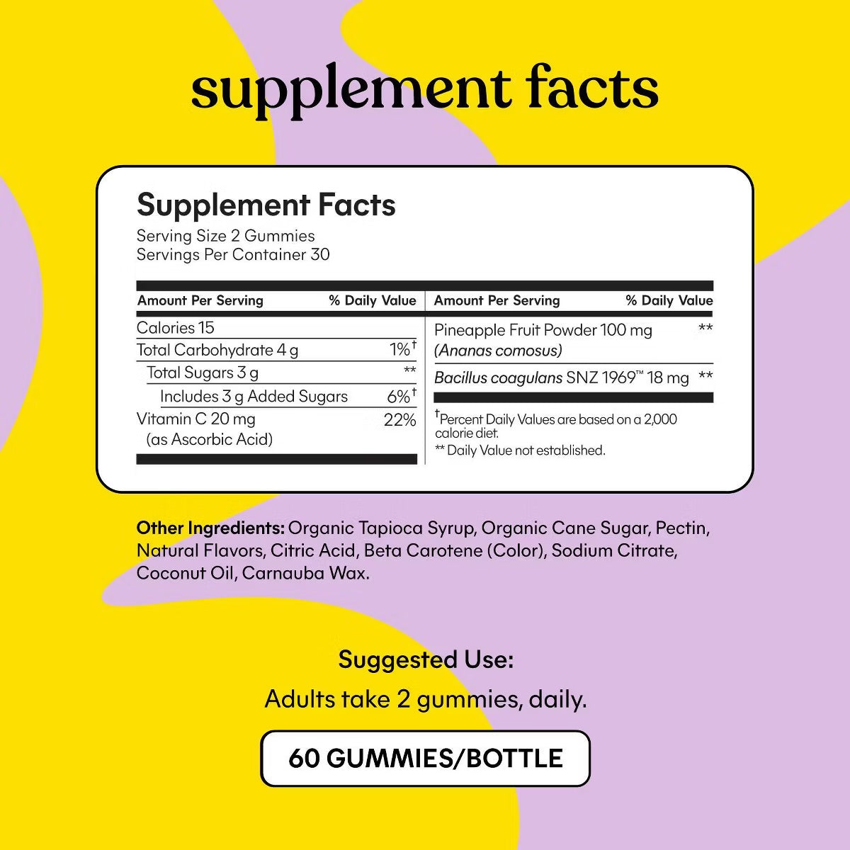 Lemme Purr Vaginal Probiotic Vegan Gummies - 60ct (PRE-ORDER )