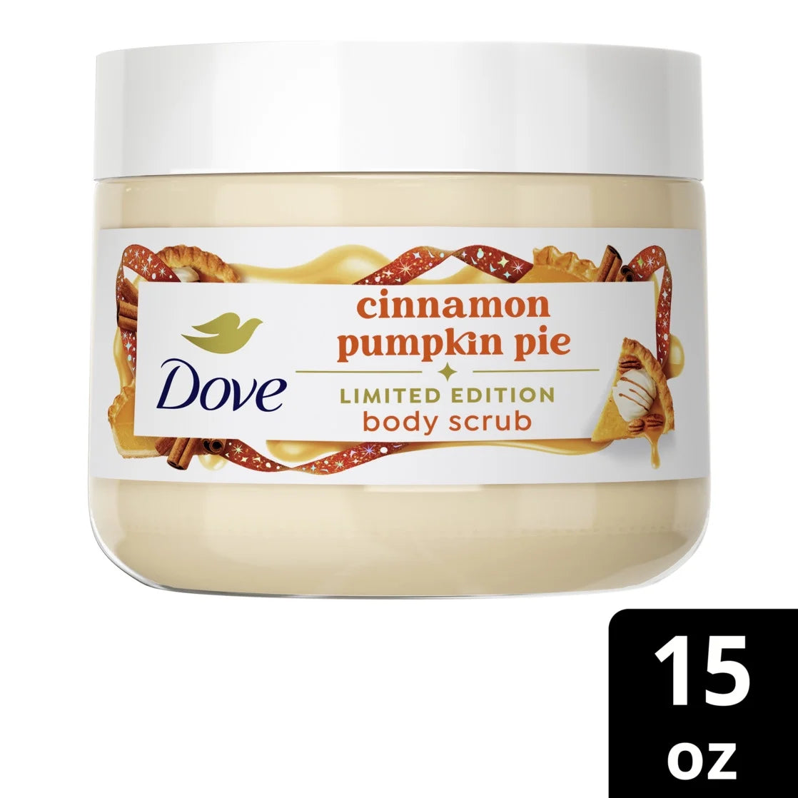 Dove Limited Edition Holiday Treats Exfoliating Body Scrub Cinnamon Pumpkin Pie, 15 oz