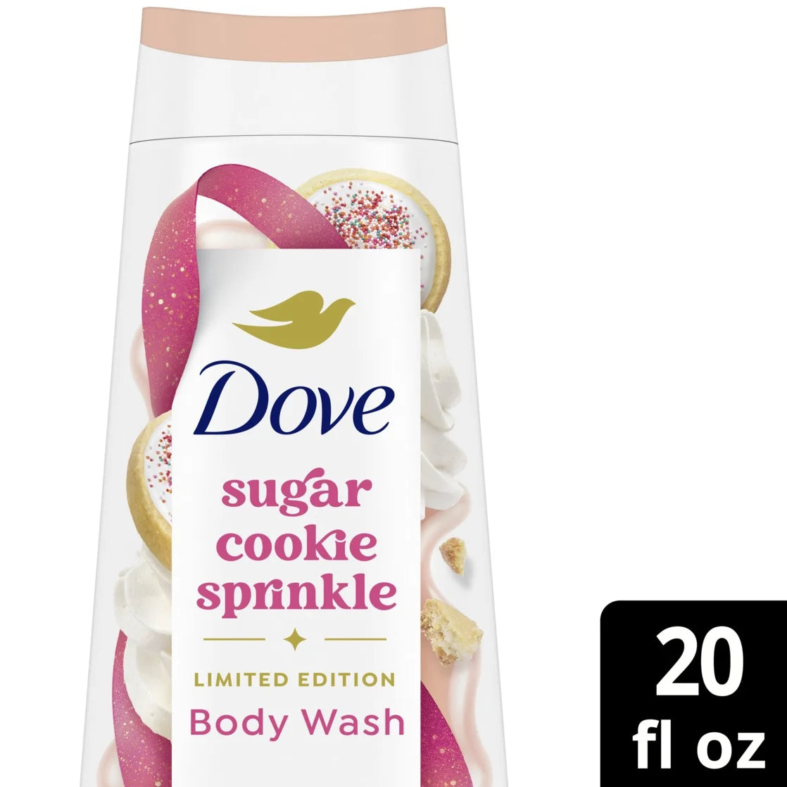 Dove Limited Edition Holiday Treats Body Wash Sugar Cookie Sprinkle 20 oz
