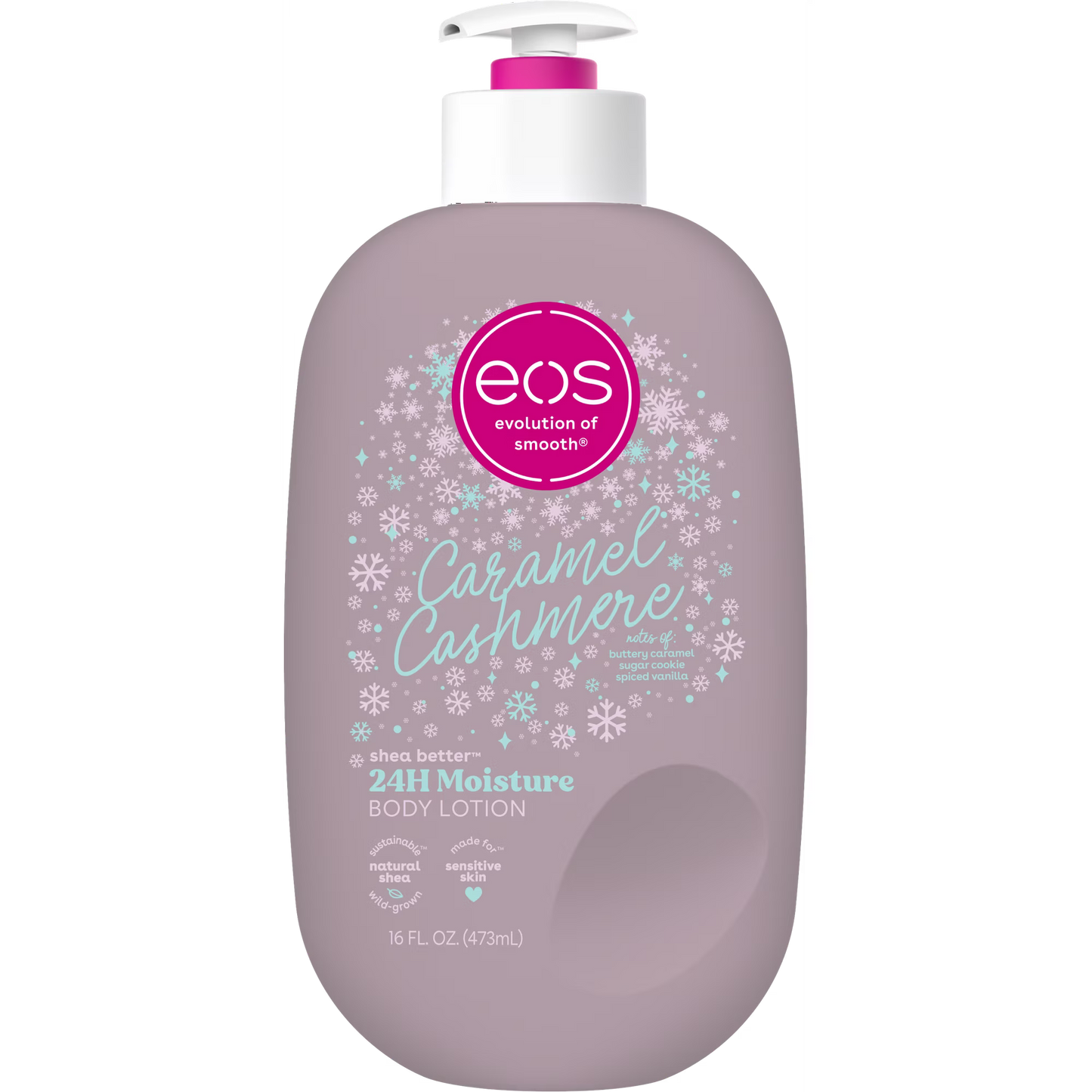 eos Shea Better 24H Moisture Body Lotion, Caramel Cashmere, 16 fl oz