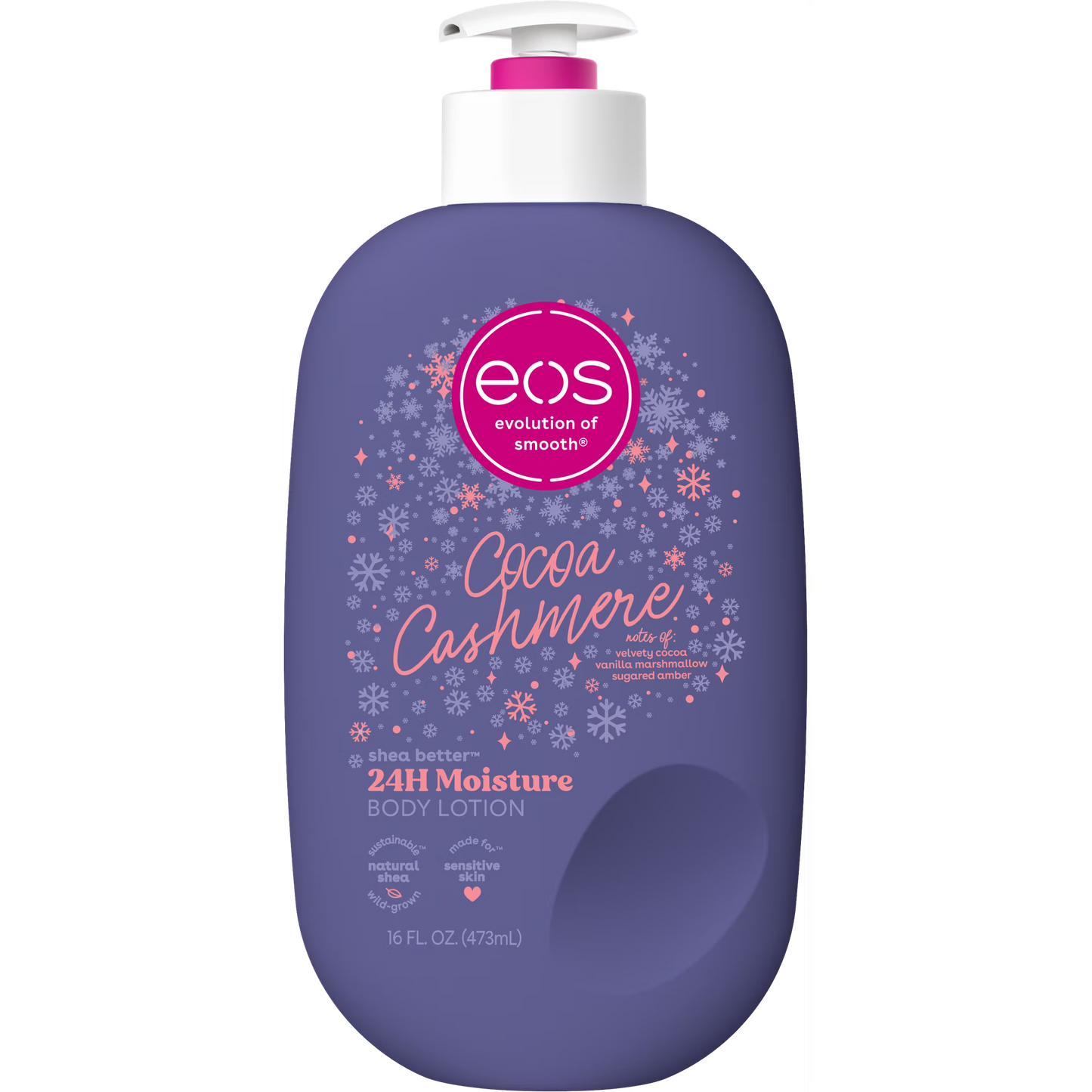 eos Shea Better 24H Moisture Body Lotion, Cocoa Cashmere, 16 fl oz