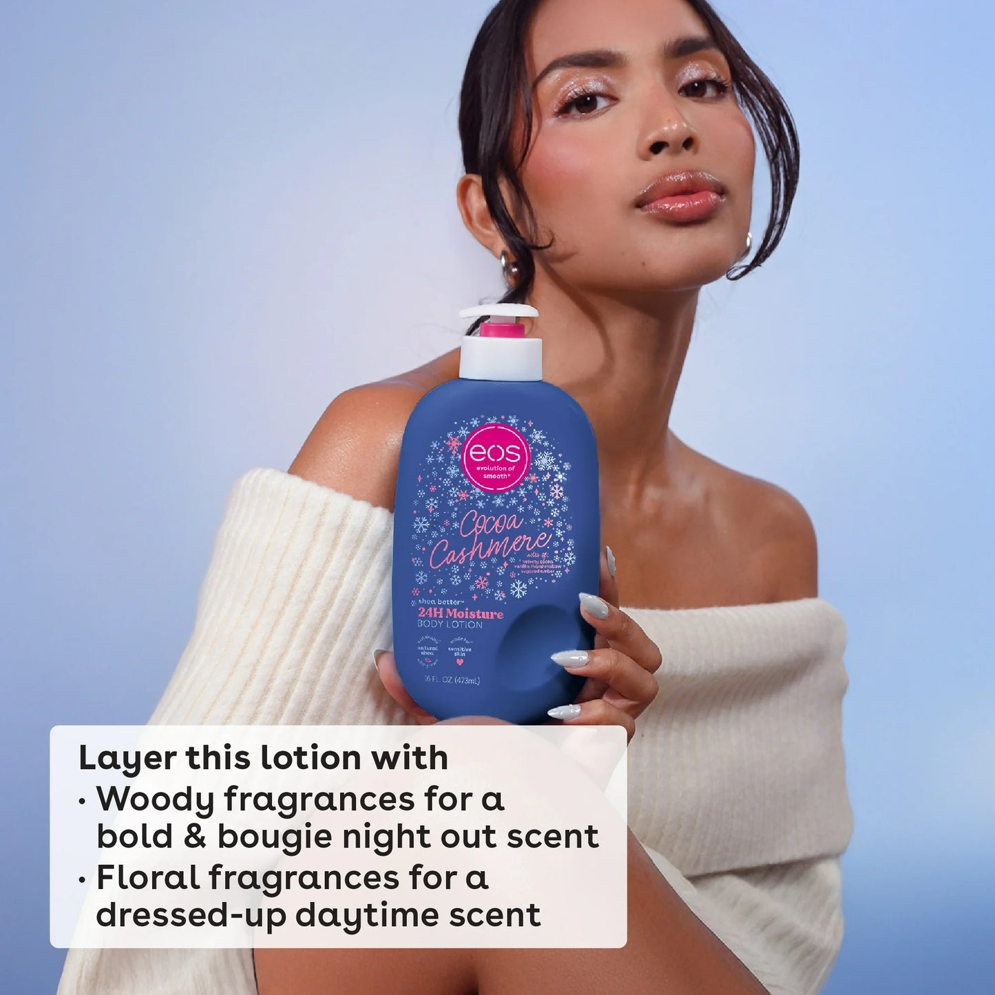 eos Shea Better 24H Moisture Body Lotion, Cocoa Cashmere, 16 fl oz