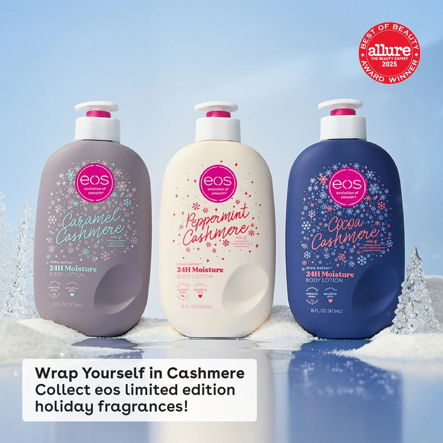 eos Shea Better 24H Moisture Body Lotion, Caramel Cashmere, 16 fl oz